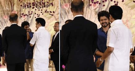 CM MK Stalin and Actor Vijay at Kalpathi Agorams。